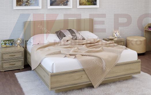 Карина Кровать КР-1014 (1,8х2,0) с П/Мех. и мягким изголовьем