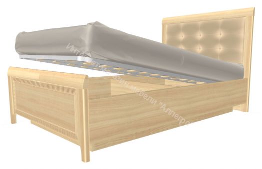 Карина Кровать КР-1032 (1,4х2,0) с П/Мех. и мягким изголовьем