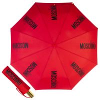 Зонт складной Moschino 8730-OCA Couture Gold Red