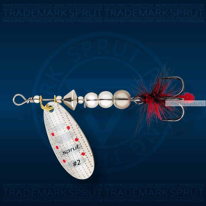 Блесна вращающаяся Sprut Caspia Spinner №3 / 7 гр / цвет: S