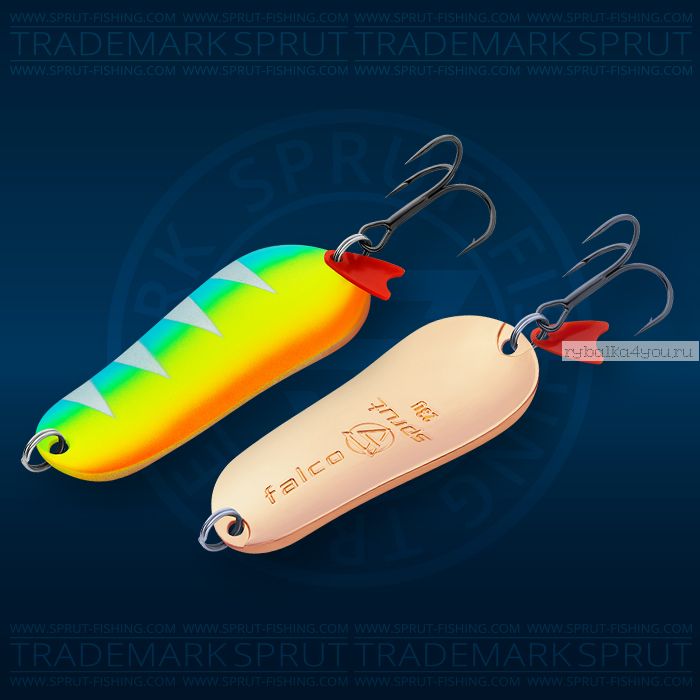 Блесна колеблющаяся Sprut Falco Spoon 65мм/23 гр / цвет: LBP