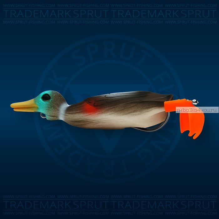 Воблер Sprut Duck Shot 100TW 100мм/16,5 гр / цвет: DR