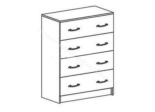 Комод "Басса" (Бася) с 4-мя ящиками КМ 554М