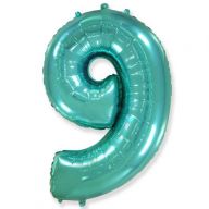 Цифра "9" фольгированная (102/120) Тиффани