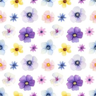 Хлопок Перкаль Анютины глазки 50х37 limit