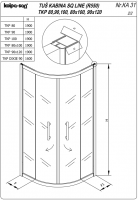 Душевая кабина Kolpa San SQ LINE TKP D схема 2