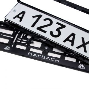 Номерные рамки для номера Mercedes Benz MAYBACH - черные