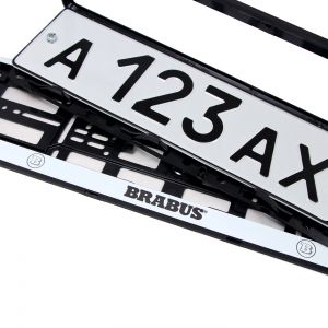Номерные рамки для номера Mercedes Benz BRABUS - белые