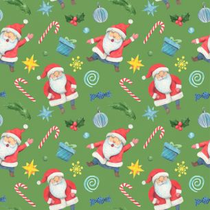Хлопок Перкаль Санта Клаус 50х37 limit