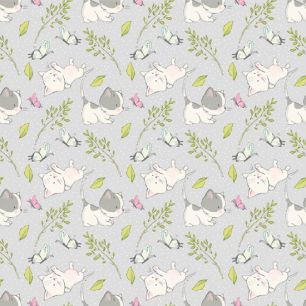 Хлопок Перкаль Котята на сером 50х37 limit