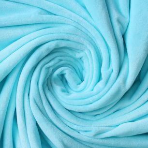 Мелковорсовый мех (ворс 1-2 мм) - цвет Небесный голубой 50*40