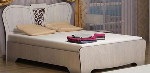 Кровать "Ольга 12" (1,2х2,0   1,4х2,0  1,6х2,0) Ясень анкор