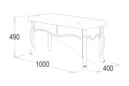 Банкетка "Ольга 10" 1000