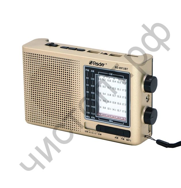 Р/п RSDQ RD-097UBT USB / TF / AUX-3.5мм фонарь аккум. 18650