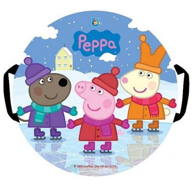 Санки ледянка Peppa  круглая, 52 см