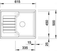 Мойка Blanco Zia 40S 517411 схема 3