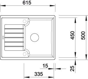 Мойка Blanco Zia 40S 517411 схема 3