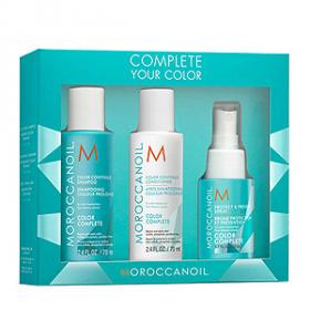 Moroccanoil Complete Your Color - Набор для сохранения цвета волос 70мл шамп. + 70мл конд. + 50мл спрей