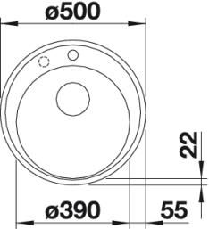 Кухонная мойка Blanco Riona 45 521401 ФОТО