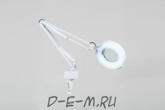 Лампа-лупа на струбцине SD-2021Т кольцевая