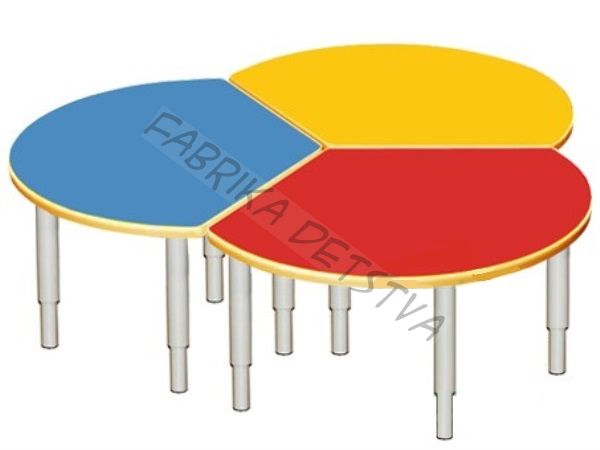 СТОЛ ЛДСП РЕГУЛИРУЕМЫЙ 14 НАБОР (ДИАМЕТР 1400ММ)
