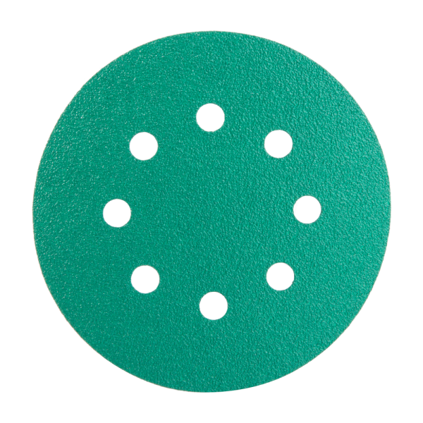 Hanko DC341 Film Green Шлифовальный диск, 8 отверстий, Р2000, 125мм., в упаковке 100шт.
