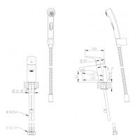 Гигиенический душ Bravat D91112CP-RUS схема 3