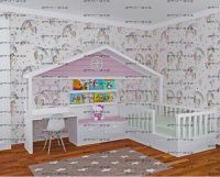 Кровать Домик угловой Fairy Land №44 (для двоих детей)