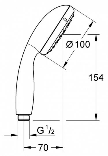 Ручной душ Grohe Tempesta New Cosmopolitan 27597001/2759710E (27597000) ФОТО