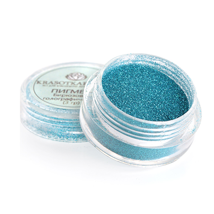 KrasotkaPro, Втирка, бирюзовая голографическая