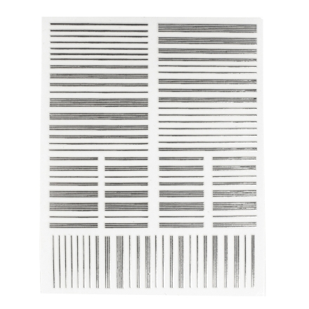 Полоски мини, серебро