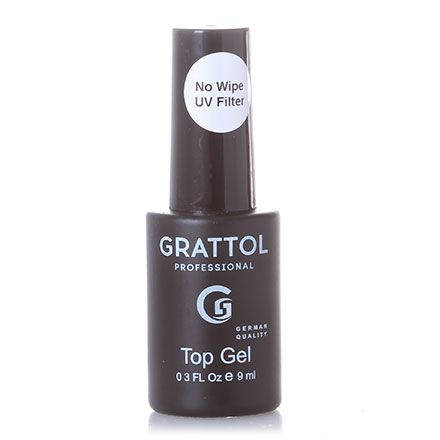 ТОП без липкого слоя  UV  NO WIPE Top GEL Grattol  9мл