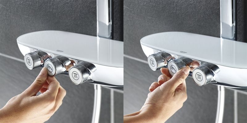 Душевая система Grohe Rainshower Smart Control 26250000 с термостатом схема 5