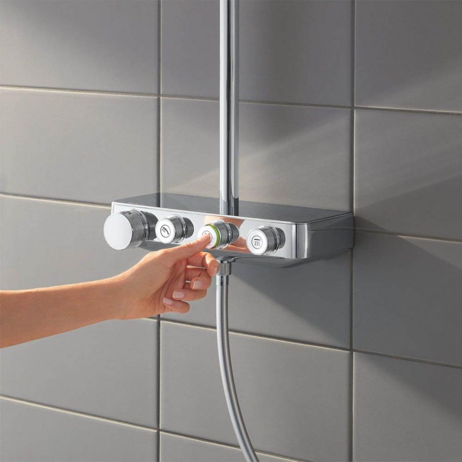 Душевая система с термостатом Grohe Euphoria SmartControl 310 DUO Cube 26508000 ФОТО