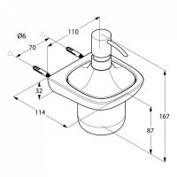 Дозатор жидкого мыла Kludi Ambienta 5397605 схема 3