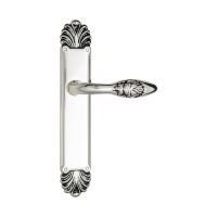 Ручка на планке Venezia Casanova PL87. натуральное серебро+черный