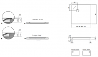 Душевой поддон Antonio Lupi 00_XL 00_XL80 схема 1