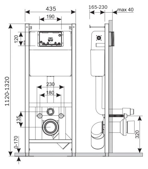 Инсталляция Am.Pm с унитазом Roca Hall 346627000 ФОТО