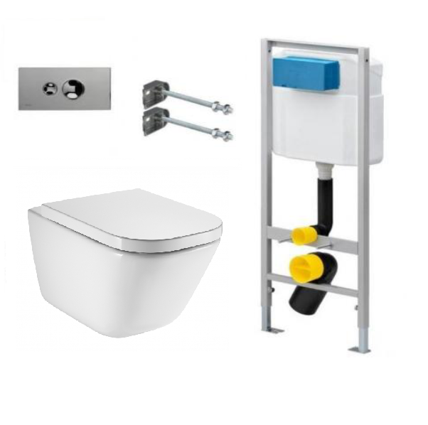 Изображение Инсталляция Viega с безободковым унитазом Roca Gap Clean Rim 734647L000