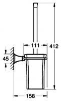 Ершик туалетный Grohe Grandera 40632000 схема 4