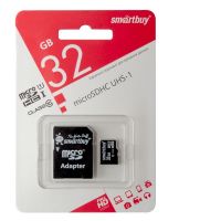 Карта памяти 32GB microSDHC Class10 UHS-I (SMARTBUY)