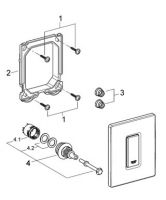 Кнопка для инсталляции Grohe Skate Cosmopolitan 38784P00 схема 3