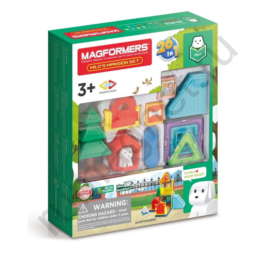 Магнитный конструктор MAGFORMERS 705011 Milo's Mansion Set