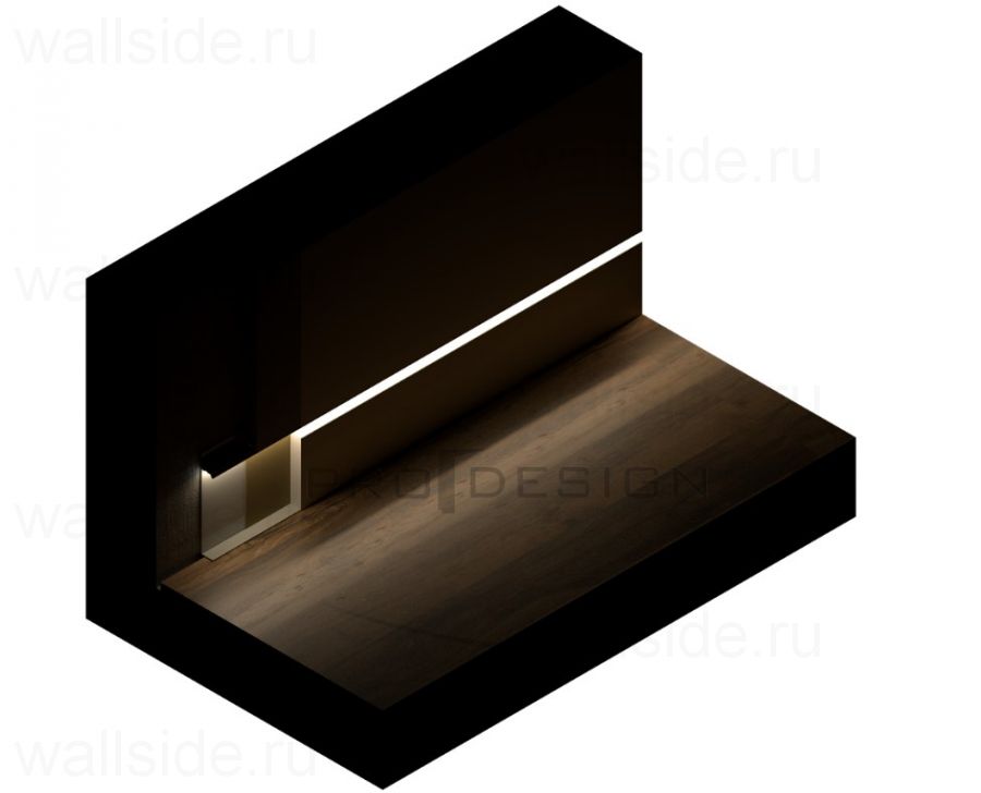 Плинтус скрытого монтажа