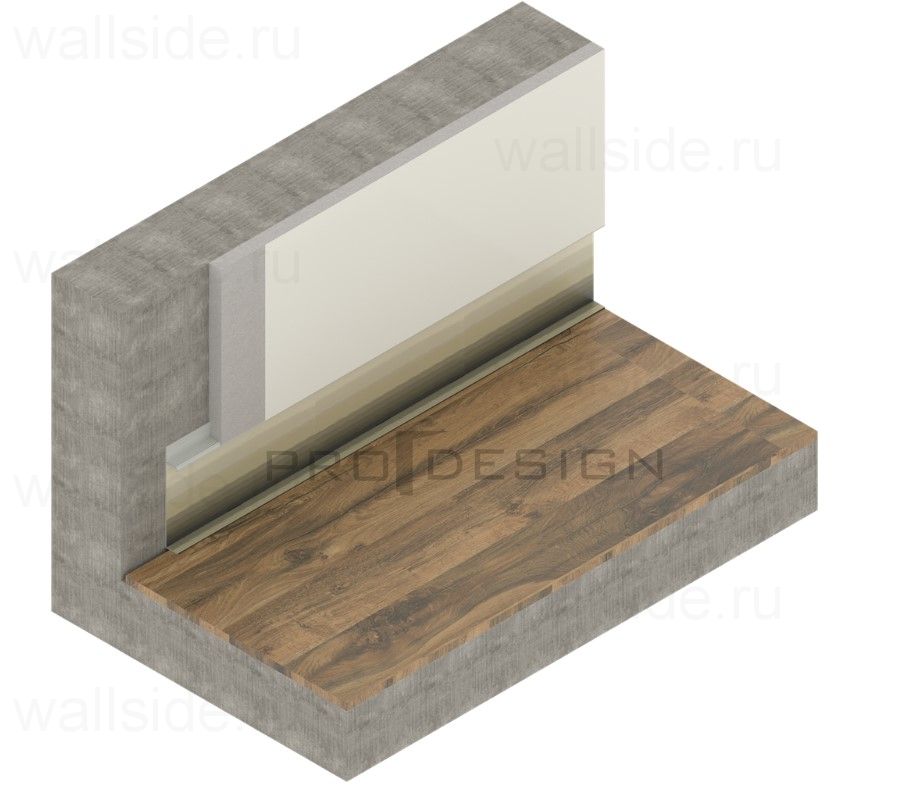 Плинтус скрытого монтажа