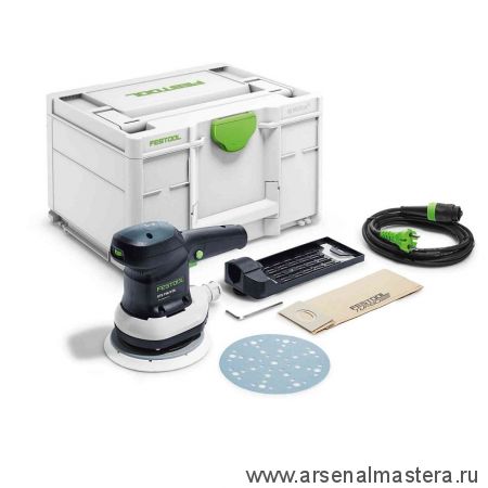 Эксцентриковая шлифовальная машинка FESTOOL ETS 150/3 EQ-Plus в систейнере SYS3 M 237 576072