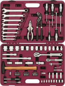 UTS0077 Набор инструмента универсальный 1/4", 1/2"DR Thorvik, 77 предметов