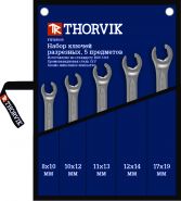 FNWS005 Набор ключей разрезных в сумке 8-19 мм Thorvik, 5 предметов