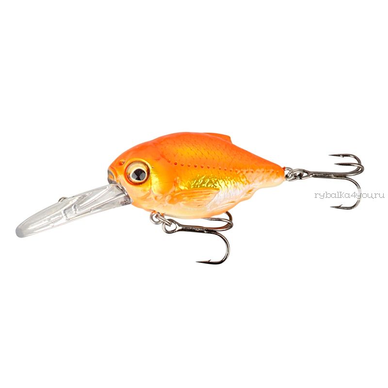 Воблер SavaGear 3D Crucian Crank 34 DR 34мм / 3,4 гр / Заглубление: 1,3 - 1,6 м/ цвет: 02-Goldfish 53770