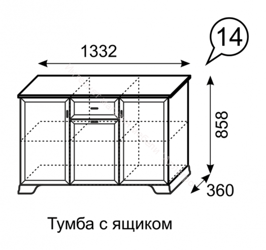 Зеркало навесное "Венеция" мод.7